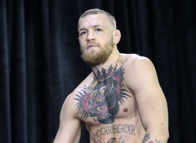 UFC featherweight champion Conor McGregor.