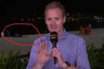 A couple looked like they were having sex behind the BBC&acirc;��s live Olympics coverage
