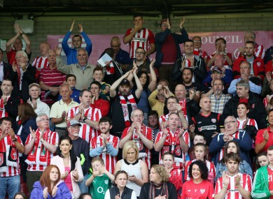 Derry fans (file pic).