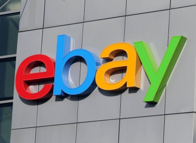 A sign from the eBay headquarters in Blanchardstown in Dublin.