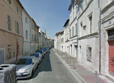 Rue des Infirmieres, where the attack happened.