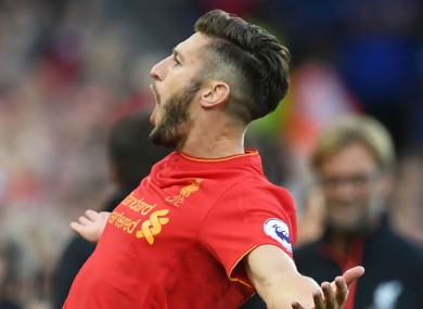Adam Lallana was named man-of-the-match.