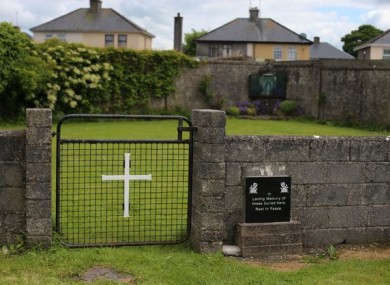 The site of the mass grave at Tuam.