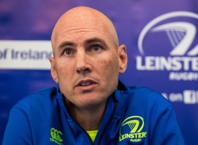 Leinster backs coach Girvan Dempsey.