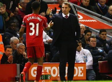 Raheem Sterling and Brendan Rodgers