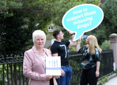 Catherine Byrne at this week's launch, with Dublin gaelic footballer, Philly McMahon and Dr Fiona Weldon, Clinical Psychologist.