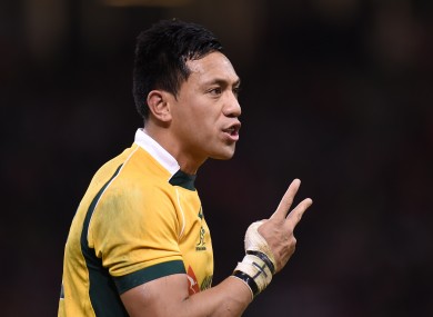 Lealiifano: 28-year-old has been diagnosed with leukaemia.