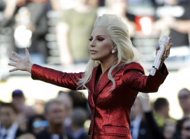 Gaga: performed the national anthem at Super Bowl 50.