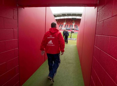The Munster head coach will permanently be remembered at Ravenhill.