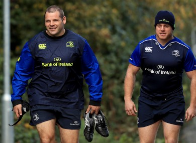 Ross arriving for training alongside Sean Cronin on Tuesday.