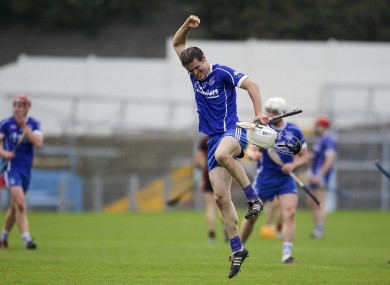 Bourke celebrates his winning score.
