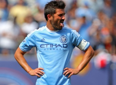 New York City star David Villa has been playing in the MLS since 2014.