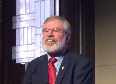 Adams told Sinn Féin supporters that Brexit represents