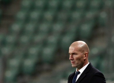 Zinedine Zidane (file pic).