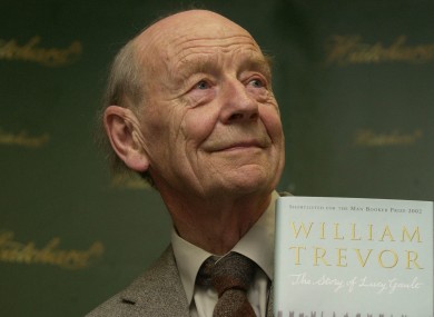 William Trevor's The Story of Lucy Gault lost out to The Life of Pi for the Man Booker Prize 2002.