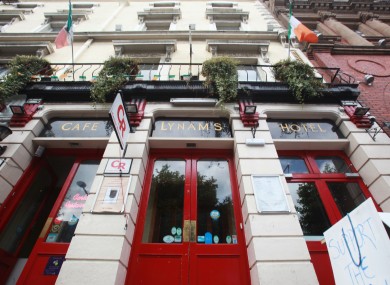 File photo pf a hotel in Dublin previously used to house homeless people.