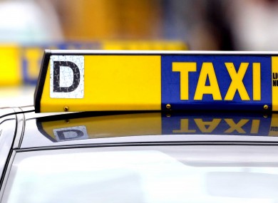 File photo of taxi sign
