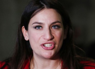 Labour MP Luciana Berger speaks outside the Old Bailey in London today.