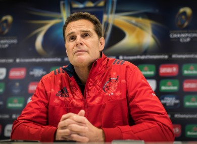 Munster director of rugby Rassie Erasmus.