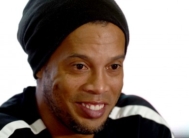 Brazilian football legend Ronaldinho