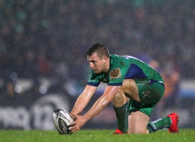 Jack Carty on place-kicking duty over the winter.
