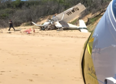 The plane crashed in a remote coastal part of Queensland.
