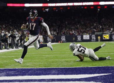 Osweiler runs in for a touchdown.