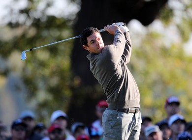 Rory McIlroy is currently three shots off the lead.