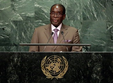 Mugabe at the UN last year