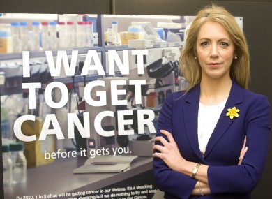 Dr Antoinette Perry at the launch of the Irish Cancer Society campaign which predicts 1 in 2 people will get the disease.