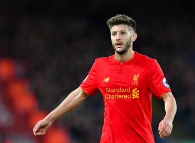 Adam Lallana will be wearing the red of Liverpool for some time to come.