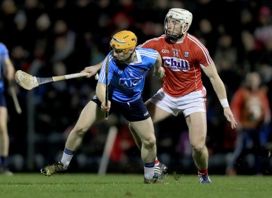 Cork's Patrick Horgan with Ben Quinn of Dublin.