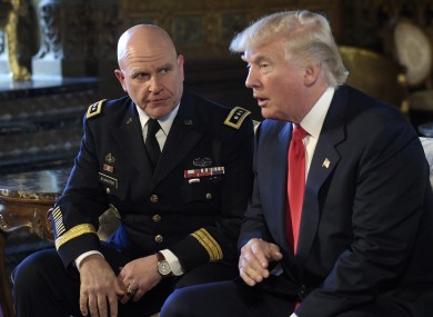 Trump with HR McMaster