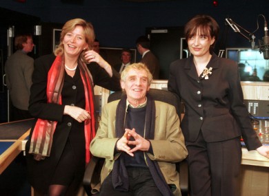 Eamon Dunphy with Ann Marie Hourihane (right) and Emily O Reilly at the launch of Radio Ireland's line up.