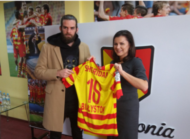 Cillian Sheridan signed for Jagiellonii Białystok earlier this week.
