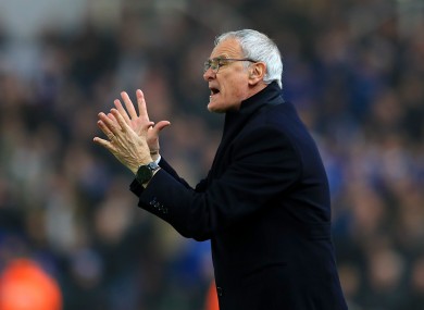 Leicester sacked Claudio Ranieri earlier this month.