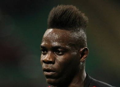 Nice striker Mario Balotelli.