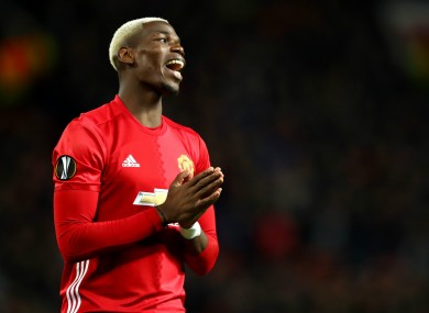 Manchester United midfielder Paul Pogba