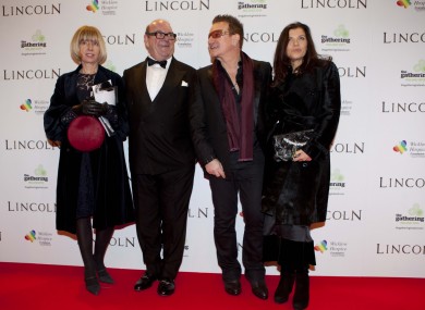 McGuinness pictured with Bono in 2012