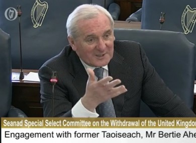 Former Taoiseach Bertie Ahern.