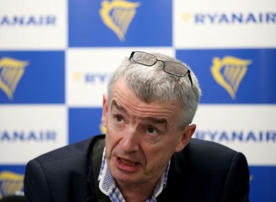 Ryanair chief executive Michael O'Leary