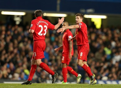 Gerrard and Carragher will don the red of Liverpool again for a friendly in May.