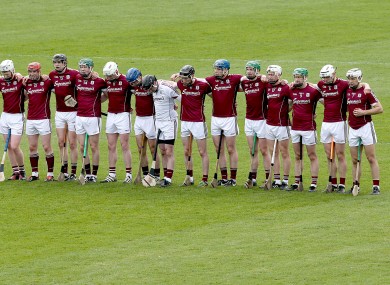 The Galway team before last Sunday's semi-final.