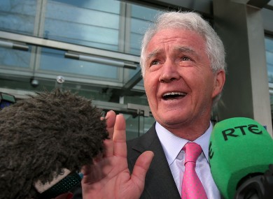 Sean FitzPatrick outside the court building yesterday.