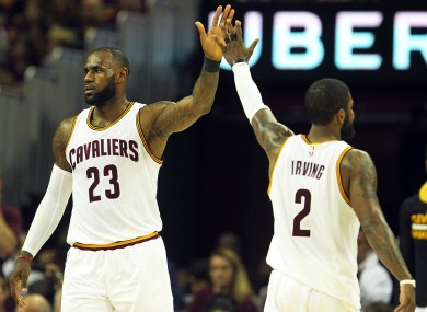 Iriving and James put up nearly 80 points between them last night.