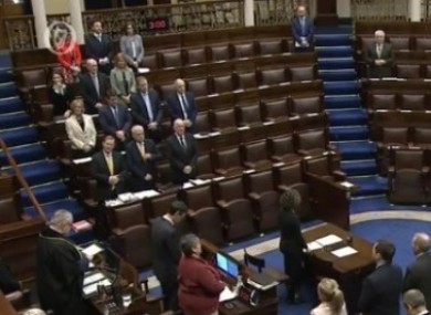 The Dáil prayer begins each day of business.