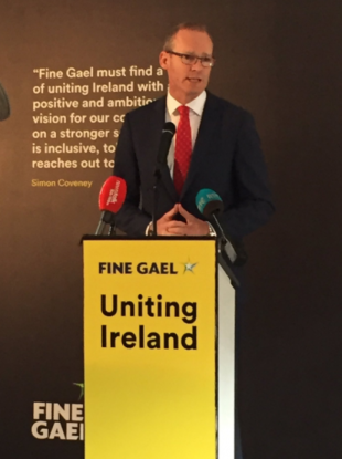 Simon Coveney was launching this his policy priorities today.