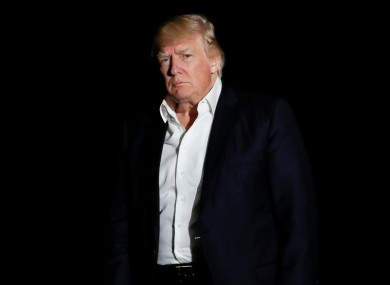 US President Donald Trump