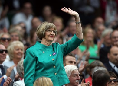 Margaret Court (file pic).