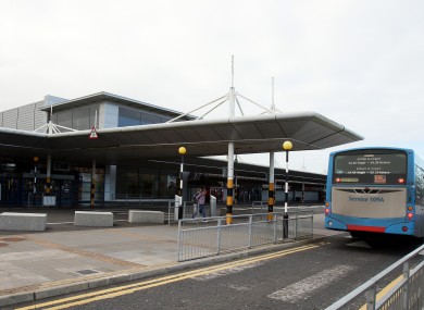 File photo of the entrance to Belfast International Airport in 2012.